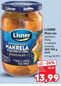Lisner Makrela opiekane filety w zalewie octowej