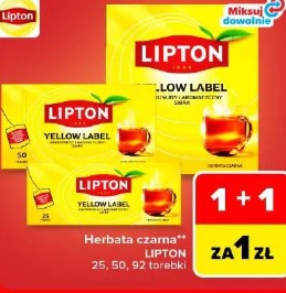 Herbata czarna Lipton