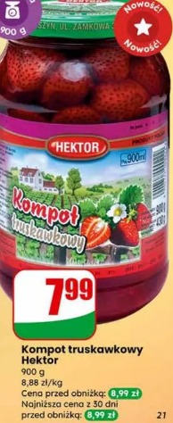 Kompot truskawkowy Hektor