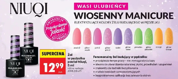 Żel w pędzelku pastel Niuqi