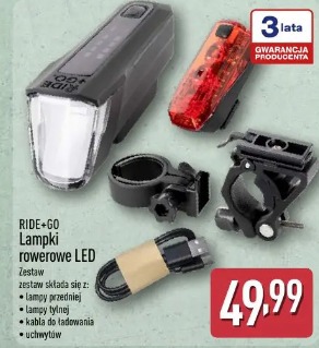 RIDE+GO Lampki rowerowe LED