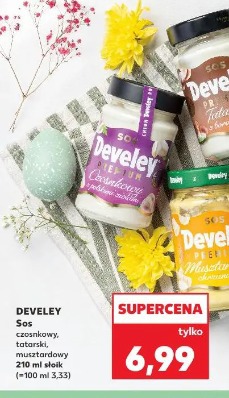 DEVELEY Sos czosnkowy, tatarski, musztardowy