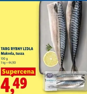 Targ Rybny Lidla Makrela, tusza