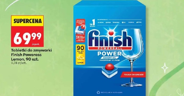 Tabletki do zmywarki Finish Poweress Lemon
