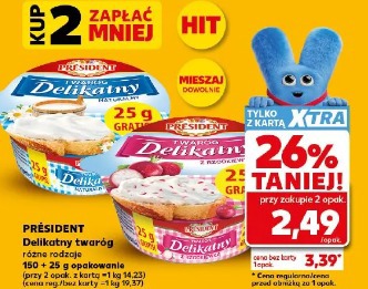 Président Delikatny twaróg różne rodzaje