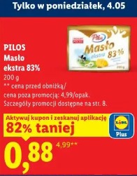 Pilos Masło ekstra 83%