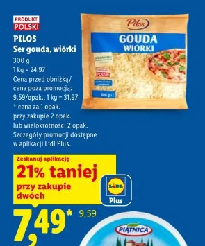 Pilos Ser gouda, wiórki