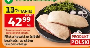 Filet z kaczki ze ściółki bez kości, ze skórą