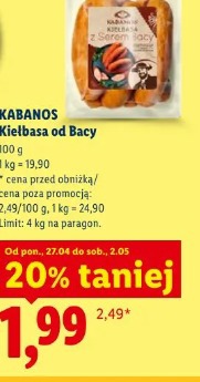 Kabanos Kiełbasa od Bacy