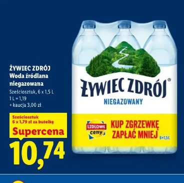 Żywiec Zdrój Woda źródlana niegazowana