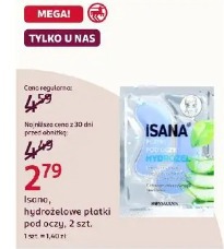 Isana, hydrożelowe płatki pod oczy