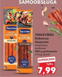 Tarczyński Kabanosy klasyczne drobiowe, wieprzowe