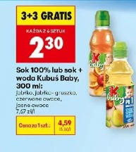 Sok 100% lub sok + woda Kubuś Baby