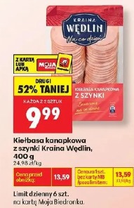 Kiełbasa kanapkowa z szynki Kraina Wędlin