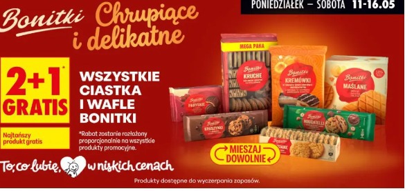 Wszystkie ciastka i wafle Bonitki