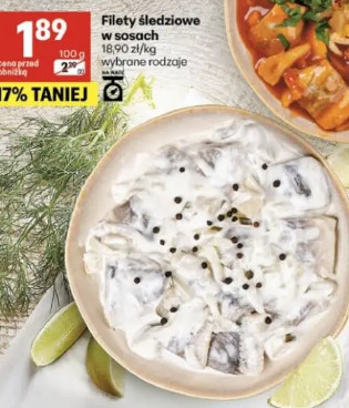 Filety śledziowe w sosach