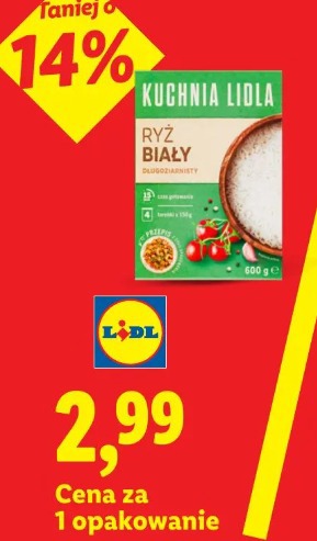 Kuchnia Lidla ryż biały długoziarnisty