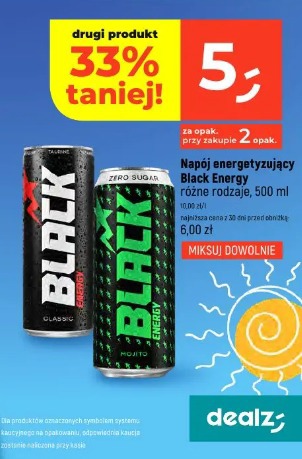 Napój energetyzujący Black Energy