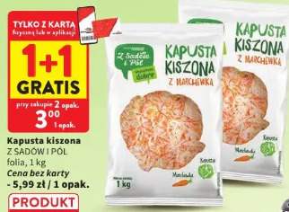 Kapusta kiszona z marchewką z Sadów i Pól