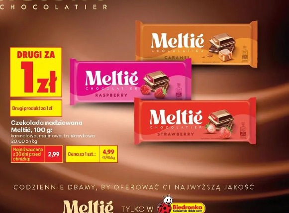 Czekolada nadziewana Meltié