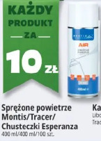 Sprężone powietrze Montis/Tracer/Chusteczki Esperanza