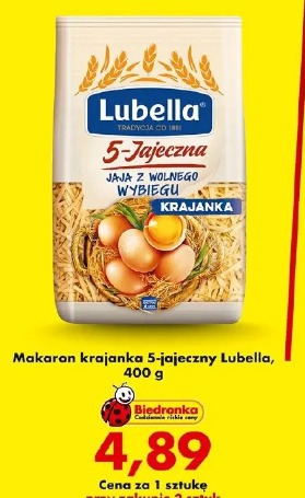Makaron krajanka 5-jajeczny Lubella, 400 g