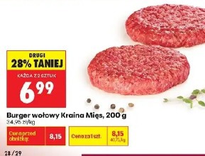 Burger wołowy Kraina Mięs