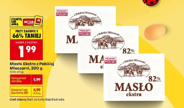 Masło Ekstra z Polskiej Mleczarni