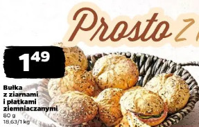 Bułka z ziarnami i płatkami ziemniaczanymi