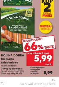 Dolina Dobra Kiełbaski śniadaniowe różne rodzaje