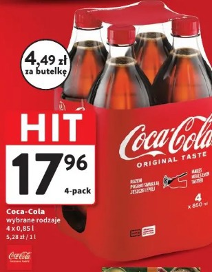 Coca-Cola wybrane rodzaje