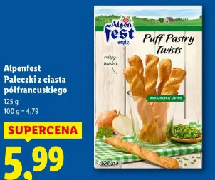 Alpenfest Pałeczki z ciasta półfrancuskiego
