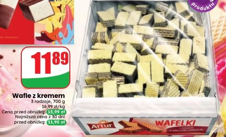 Wafle z kremem