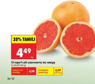 Grapefruit czerwony na wagę