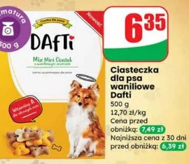 Ciasteczka dla psa waniliowe Dafti