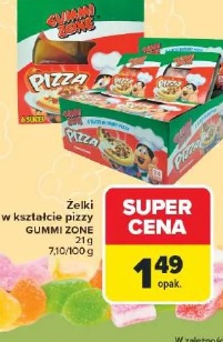 Żelki w kształcie pizzy GUMMI ZONE