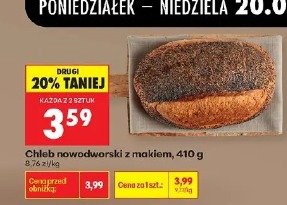 Chleb nowodworski z makiem