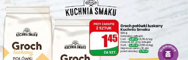 Groch połówki łuskany Kuchnia Smaku