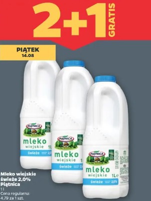 Mleko wiejskie świeże 2,0% Piątnica