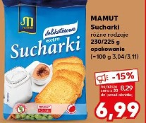 Mamut Sucharki różne rodzaje