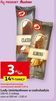 Lody śmietankowe w czekoladzie