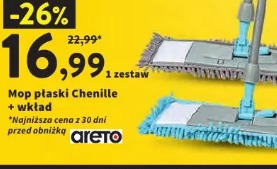 Mop płaski Chenille + wkład Areto