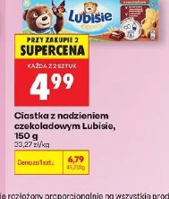 Ciastka z nadzieniem czekoladowym Lubisie, 150 g