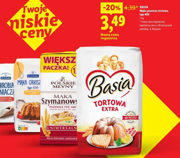Basia Mąka pszenna tortowa, typ 405