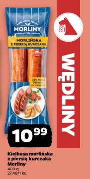 Kiełbasa morlińska z piersią kurczaka Morliny