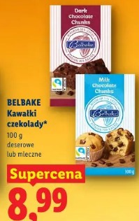 Belbake Kawałki czekolady deserowe lub mleczne