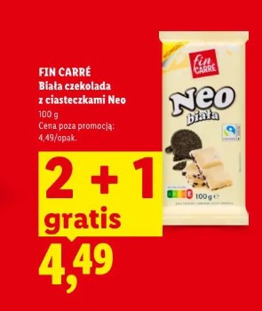 Fin Carré Biała czekolada z ciasteczkami Neo