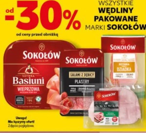 Wszystkie wędliny pakowane marki SOKOŁÓW