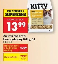Żwirek dla kota kukurydziany Kitty, 5 l