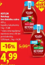 Kotlin Ketchup bez dodatku cukru